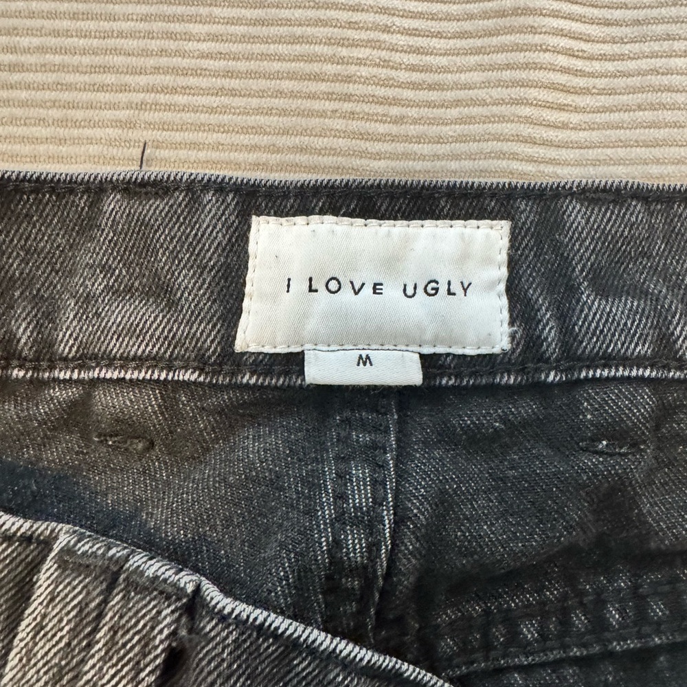 I Love Ugly Men's Black Denim